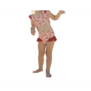 NEW EMERSON AND FRIENDS girl's very cherry flutter bikini swimsuit in red